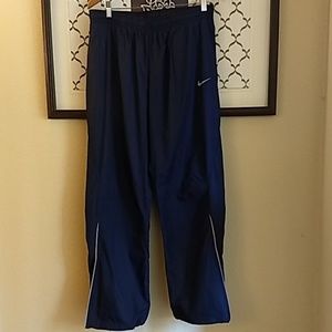 Nike women's navy wide leg track pant